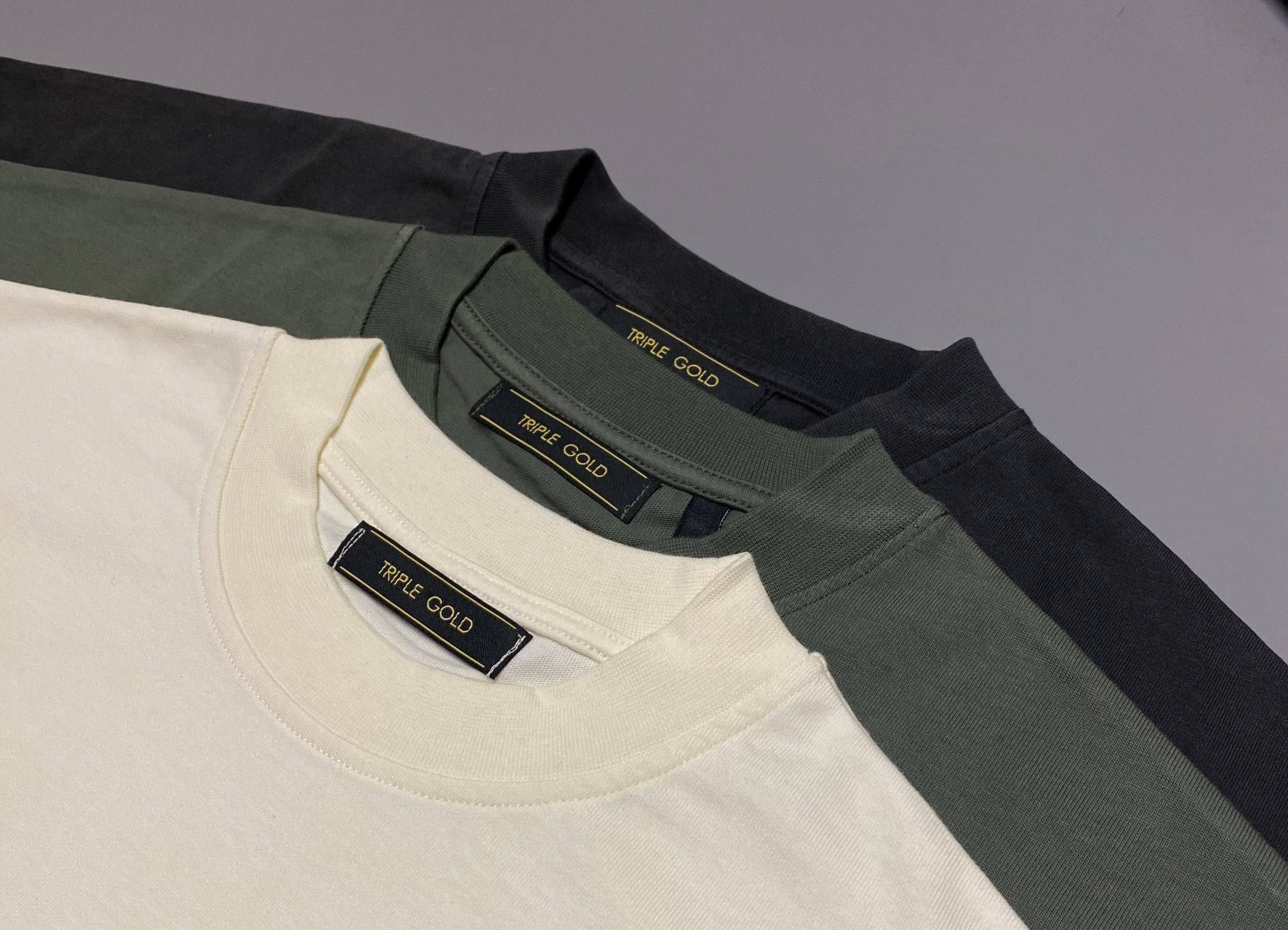 Essential t-shirts from Triple Gold clothing, a dutch clothing brand.